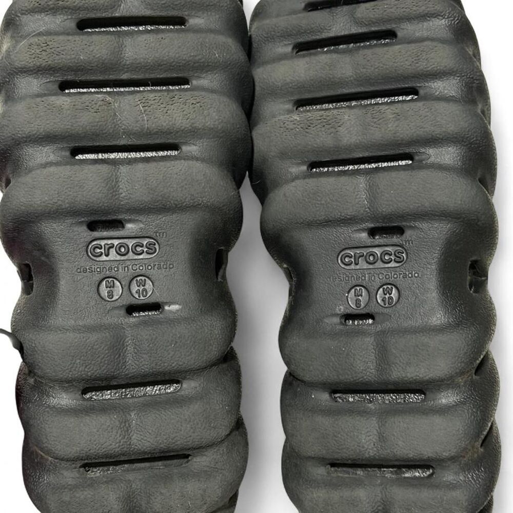 🇺🇸 Crocs Men's Black Clogs not heavily worn - Picture 5 of 5